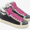 Shoelaces Fuchsia/Black/White