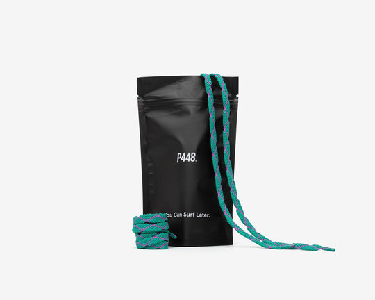 Shoelaces Emerald/Light Purple