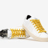 Shoelaces Yellow/White Fuzzy